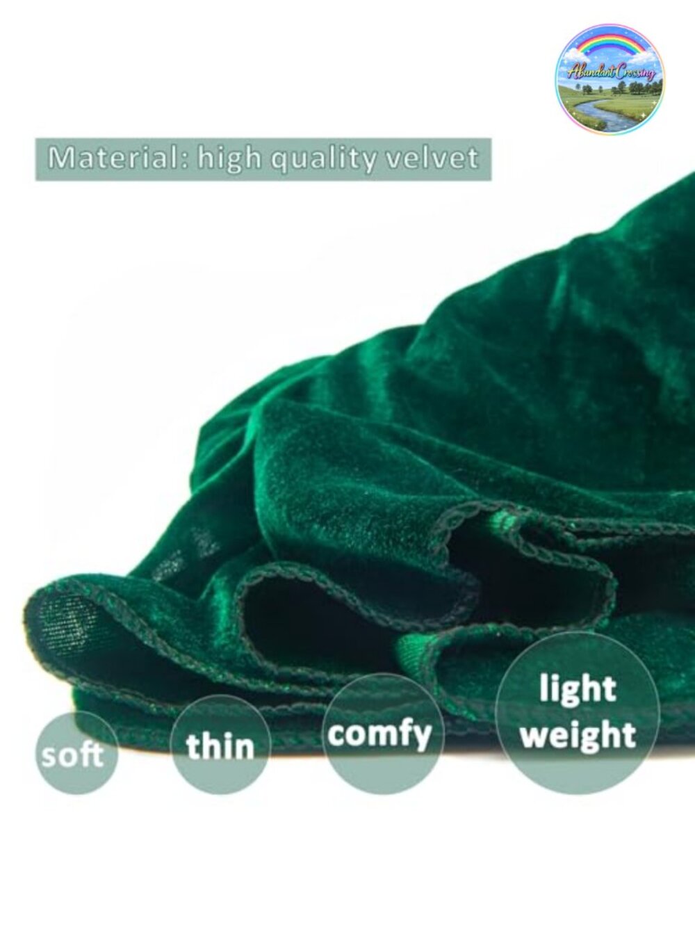 Unisex Velvet Long Cape Cloak for Halloween Cosplay Costume - Picture 3 of 6